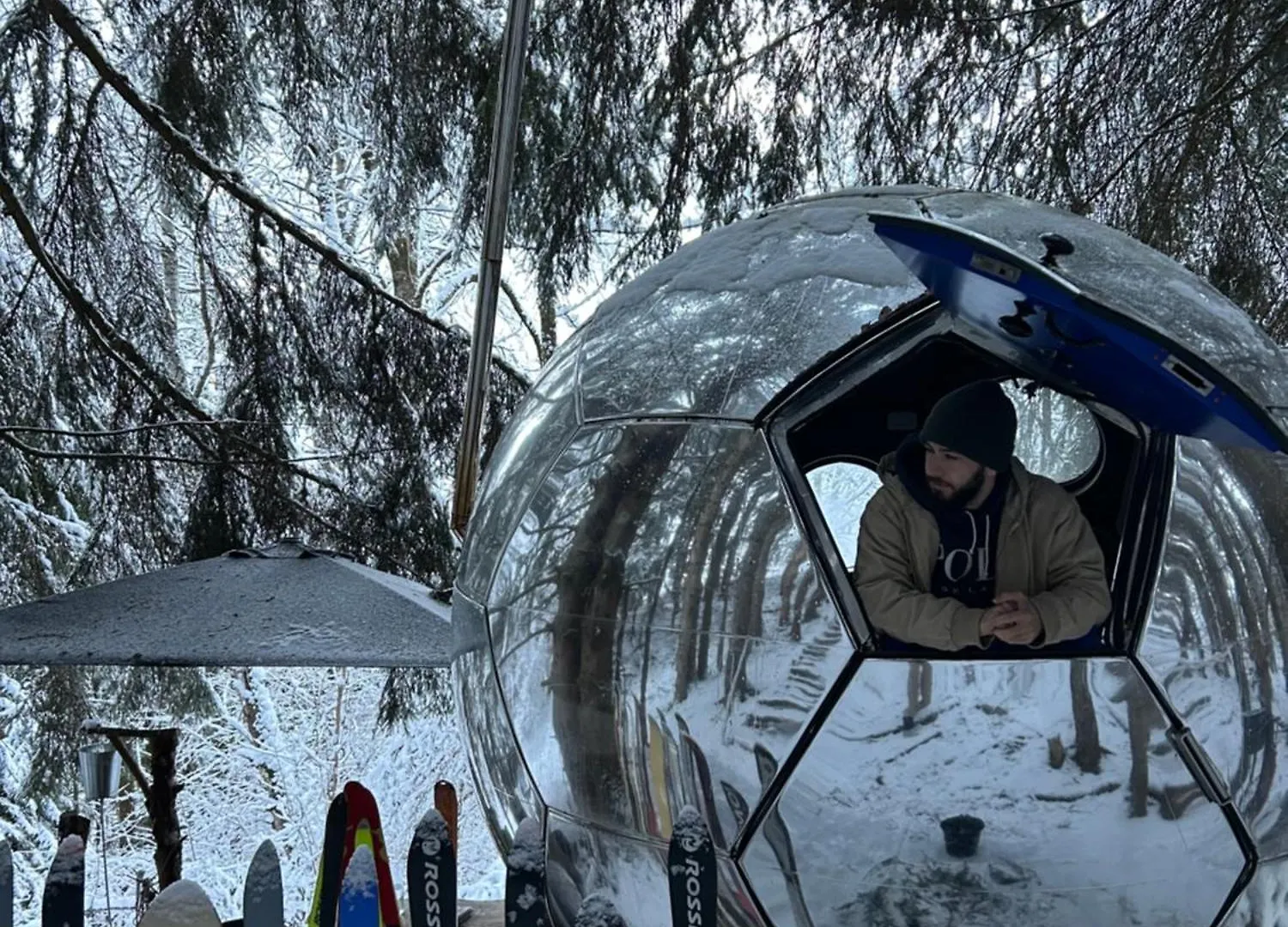 Luxury tent Mirror Globe Kandasphere Saint-Gervais-les-Bains